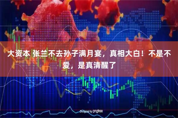 大资本 张兰不去孙子满月宴，真相大白！不是不爱，是真清醒了
